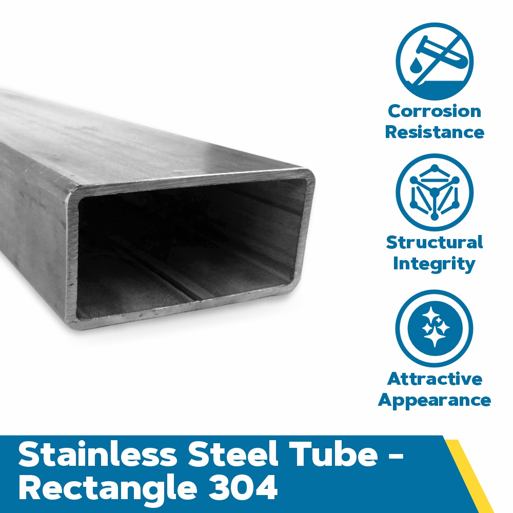 304 Stainless Steel Rectangular Tubing/Tube | Online Metals