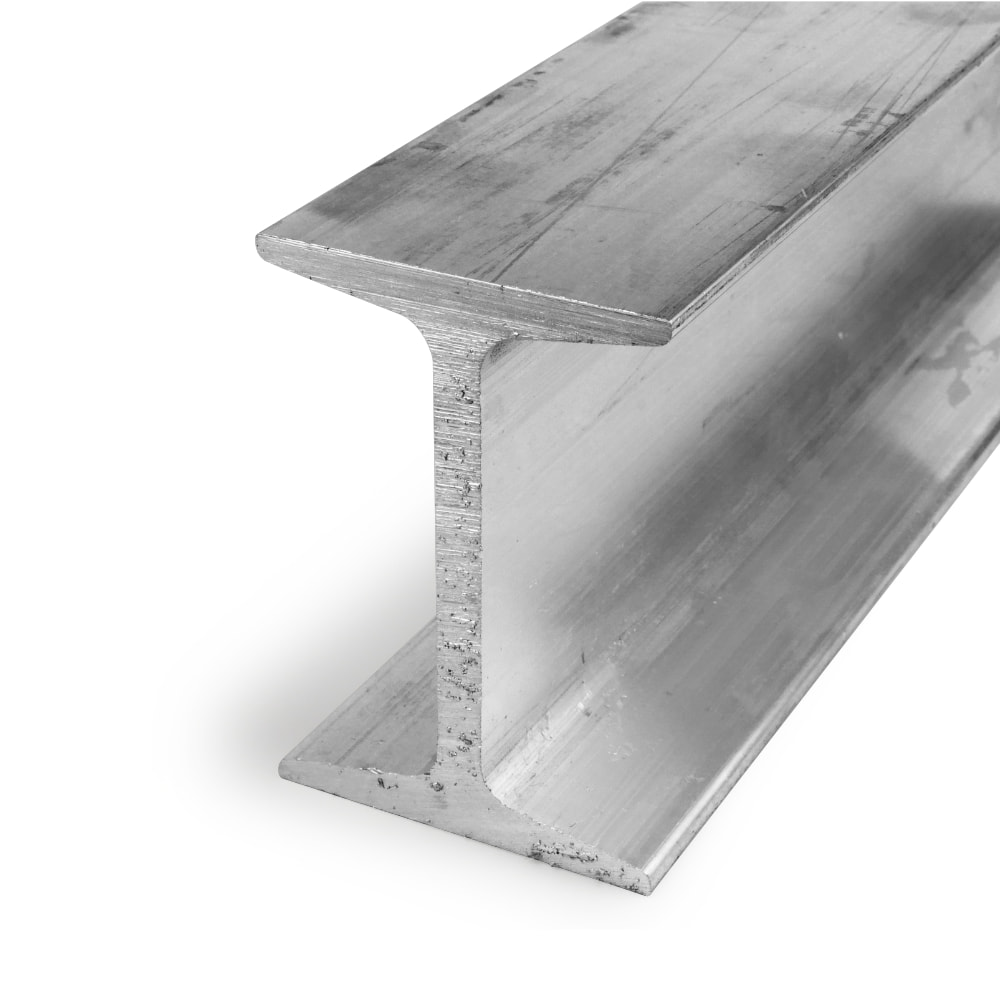 4" x 4" x 0.313" Aluminum I-Beam 6061-T6- American Standard-Cut Size: 48" - Picture 2 of 3