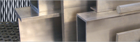 Aluminum bars stacked