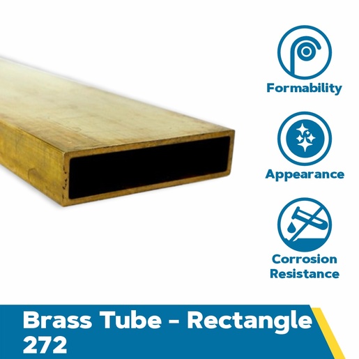 Brass Rectangle Tube 272