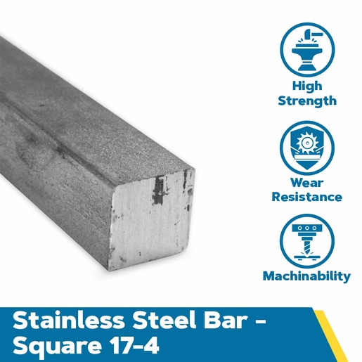 Stainless Steel Square Bar 17-4