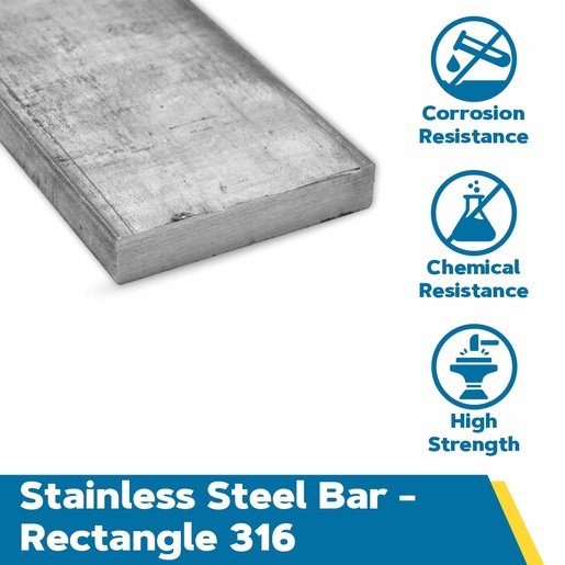 Stainless Steel Rectangle Bar 316
