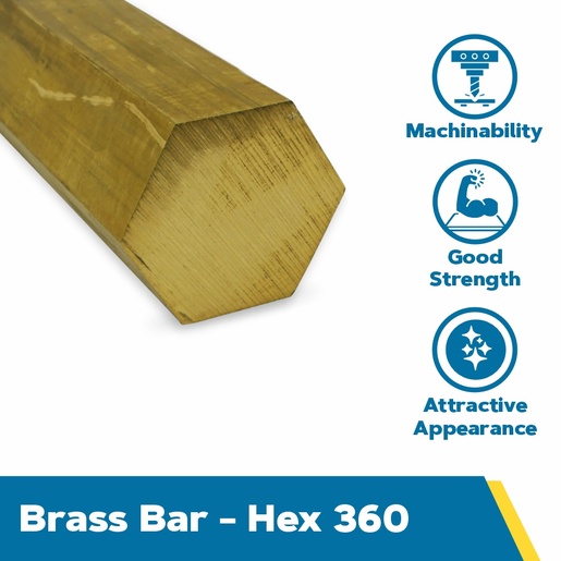 Brass Hex Bar 360