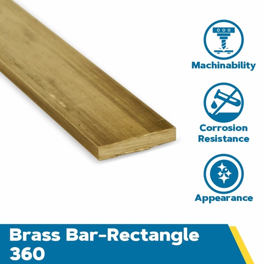 Brass Rectangle Bar 360