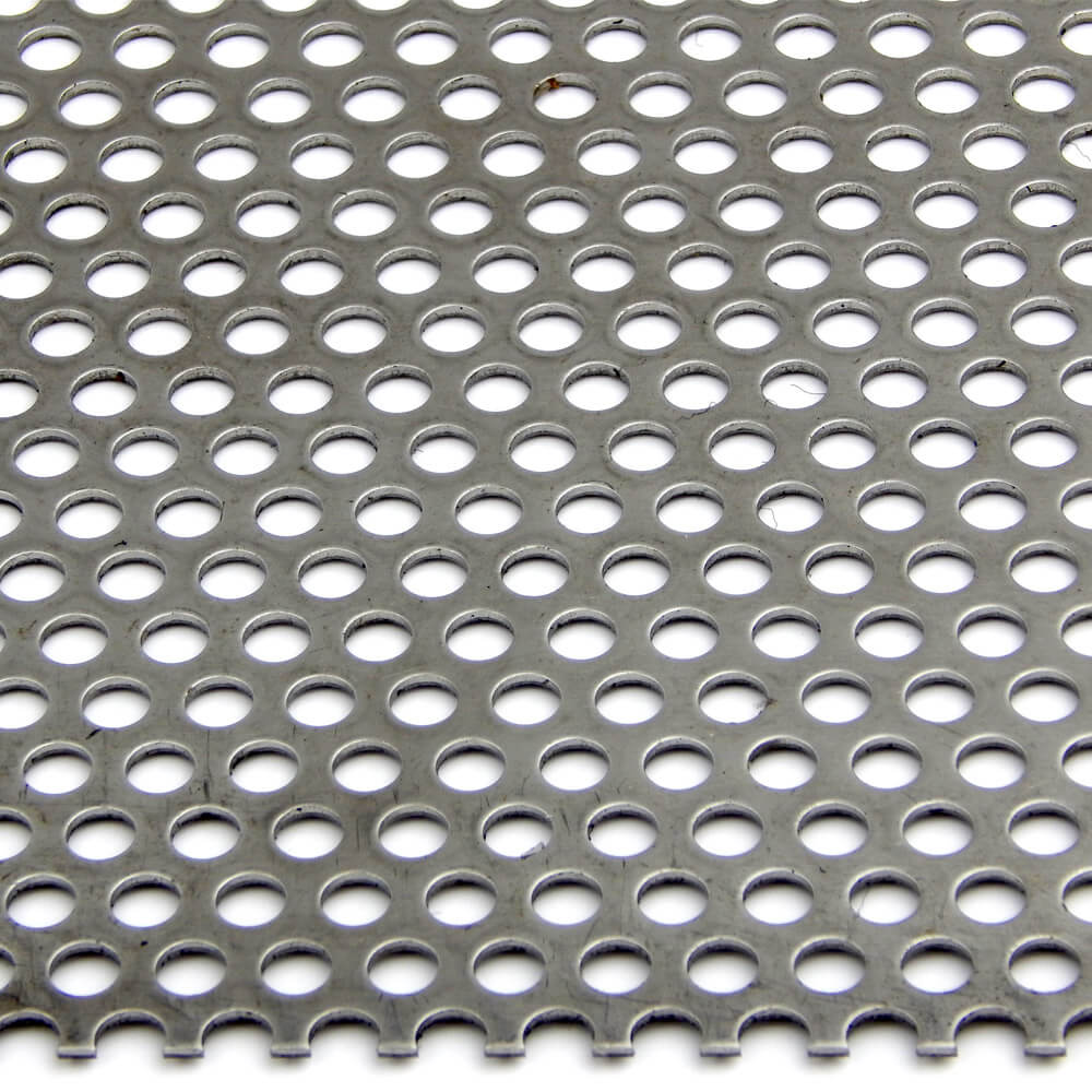 3//8/" Staggered Centers 1//4/" Perfs 16g x 48/" x 120/" Perforated Steel Sheet