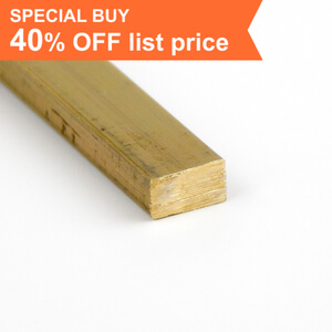 96.0 0.25 x 0.75 Brass Rectangle Bar 360-H02 Extruded 96.0 0.25 x 0.75 Brass Rectangle Bar 360-H02 Extruded