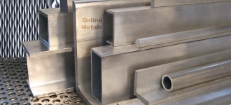 Aluminum bars stacked