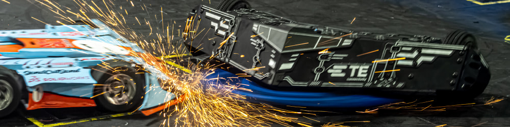 The inner workings and electronics of a battle bot