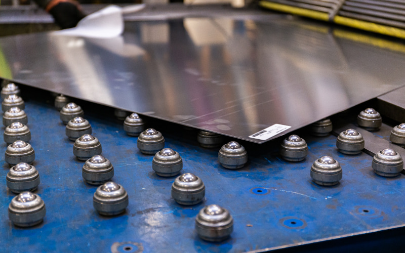 Sheet metal on our accushear machine