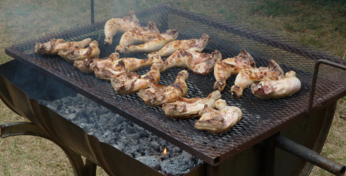 An example of an expanded sheet grill
