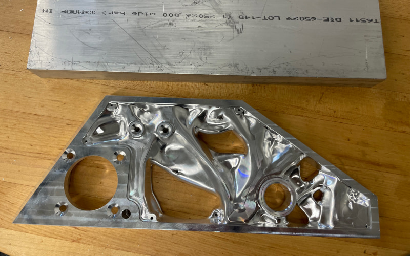 Part of a battle bot frame