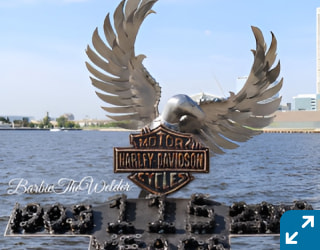 Full sized of barbies harley davidson suclpture