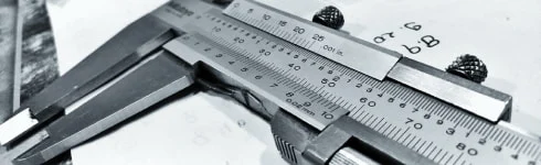 A solo shot of a metric ruler