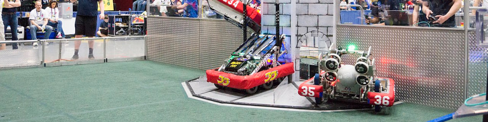 First robotics competiotion in action