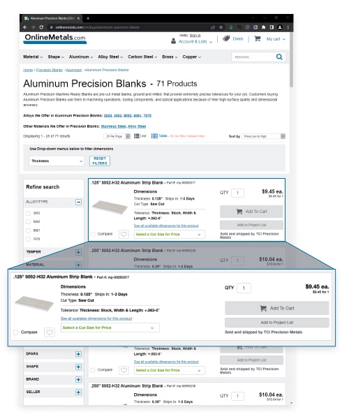 Sellers product Example