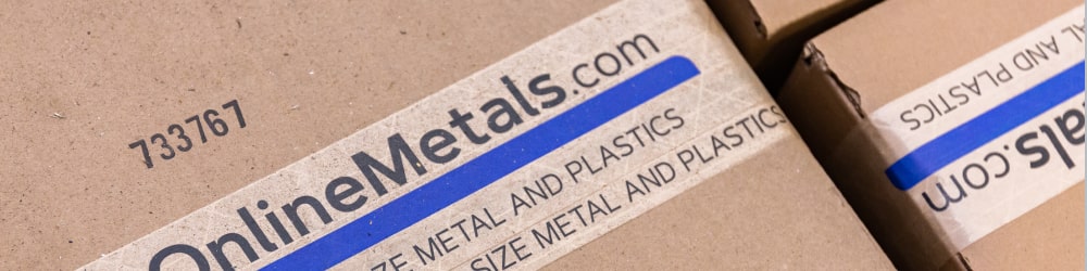 Online metals package on its way to shipping