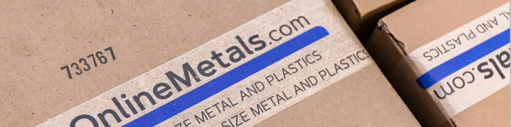 Online metals package on its way to shipping
