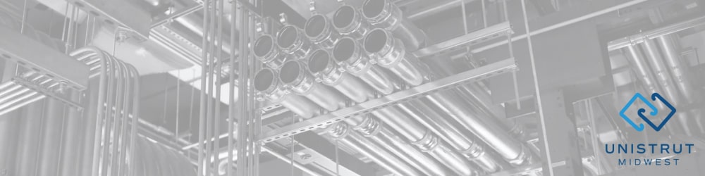 Our Unistrut hero image featuring unistrut bars