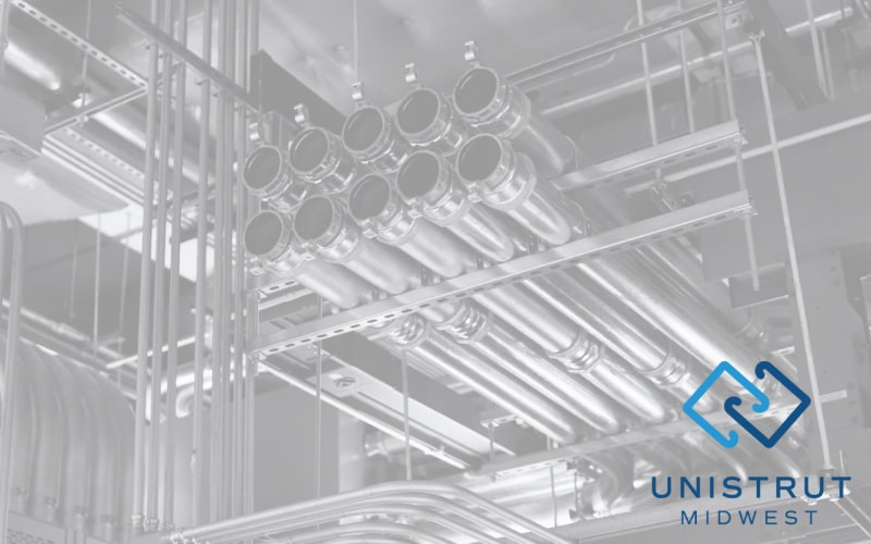 Our Unistrut hero image featuring unistrut bars