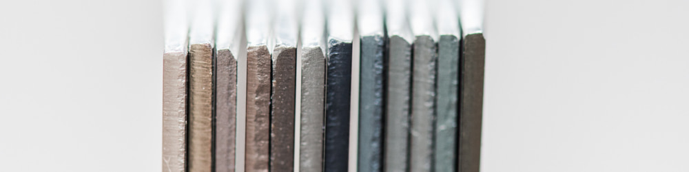 Anodized metal stacked together