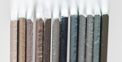 Anodized metal stacked together