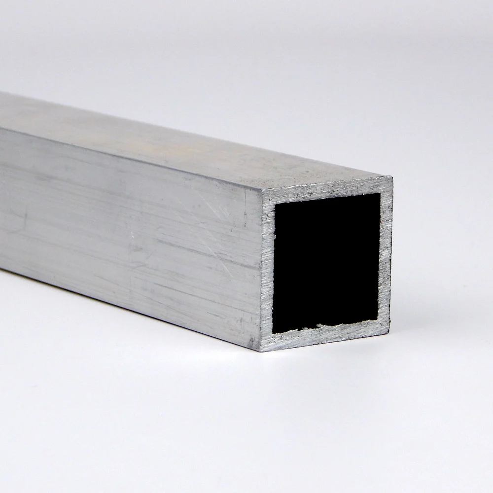 Aluminum 6063-T52 Square Tubing ASTM B221 1-1/2 x 1-1/2 1/8 Wall 48 Length 