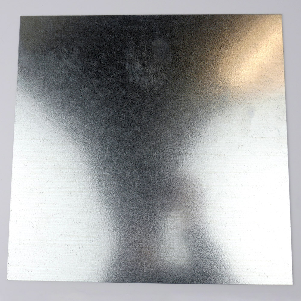 Hoja de acero al carbono 0,1382" A653 galvanizado corte en caliente tamaño: 12"X36"