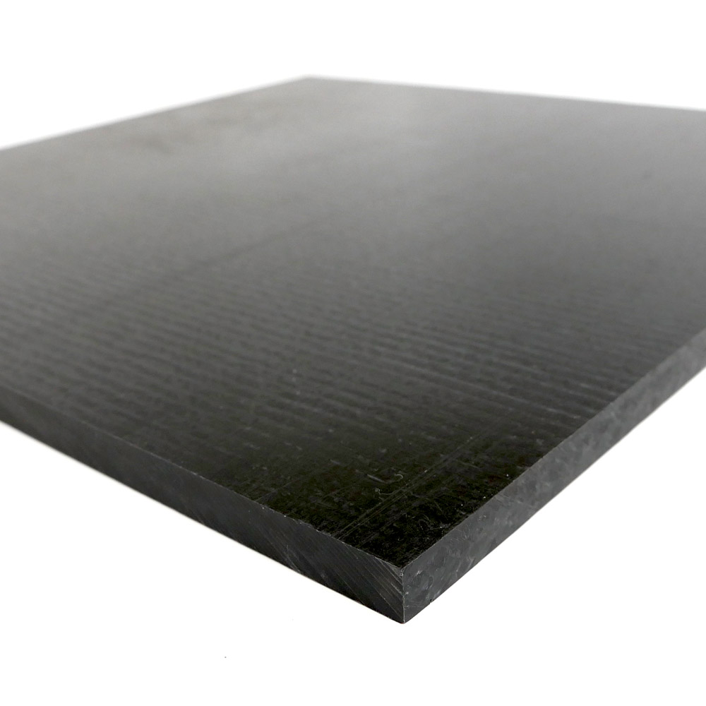 Placa de acetal Delrin de 0,5" homopolímero corte negro tamaño: 12"X12" - Imagen 2 de 3